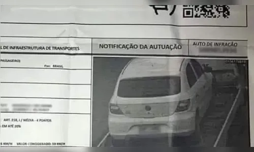 Radar não perdoa e multa por excesso de velocidade carro guinchado