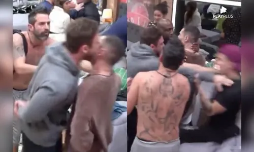 A Fazenda: web pede expulsão de Vini após empurrão em Thomaz; assista