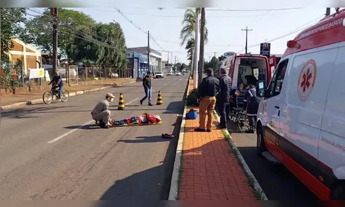 Pedestres são atropelados em Arapongas; motorista foge