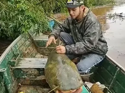 O pescador Alex Rafael Biazotto, participava de um campeonato de pesca esportiva