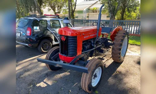 Sitiante é preso em Apucarana por receptação de trator furtado