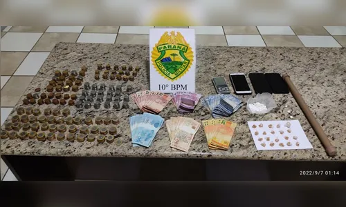 Casal é preso por tráfico de drogas com quase R$ 3 mil; veja