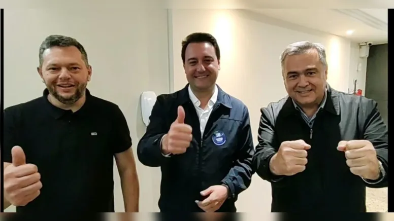 Imagem ilustrativa da notícia Ratinho Junior contente com campanha em Apucarana