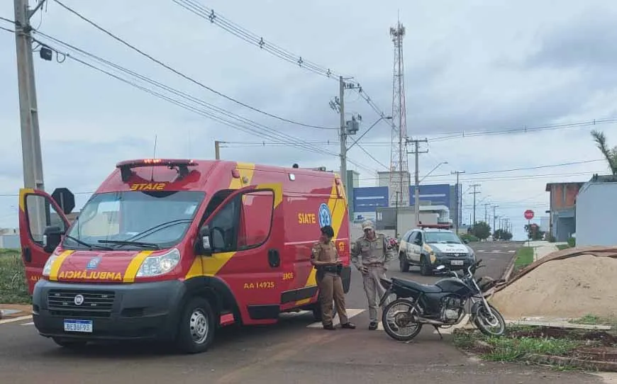 Acidente foi no cruzamento da Rua Professora Sônia Moraes  com a Rua Estados Unidos