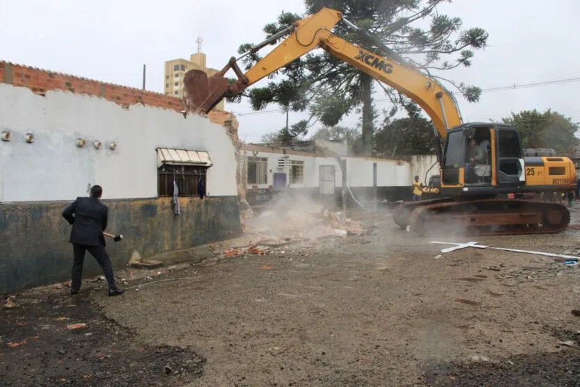 Cadeia Pública de Arapongas foi demolida no final do mês passado na Rua Tucanos