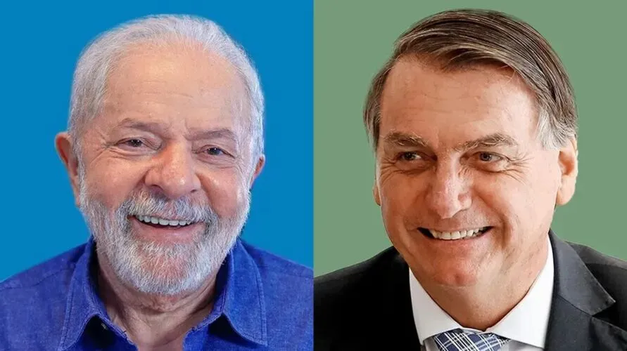 Em votos válidos, Lula aparece com 55%, ante 45% de Bolsonaro
