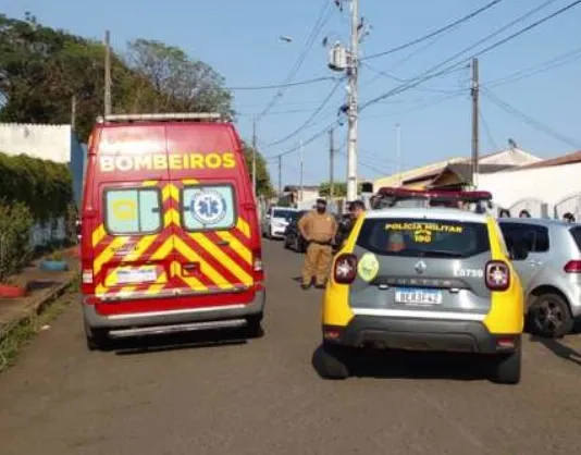 O local onde ocorreu o acidente fica próximo ao Colégio Estadual Carlos de Almeida