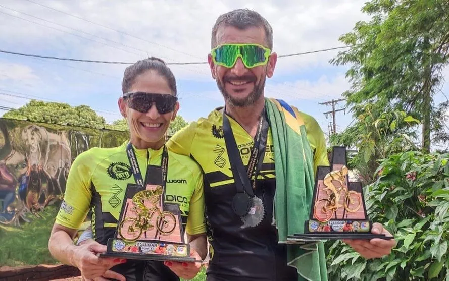 Raquel Pataluch e Carlinhos Pataluch correram em São Carlos do Ivaí