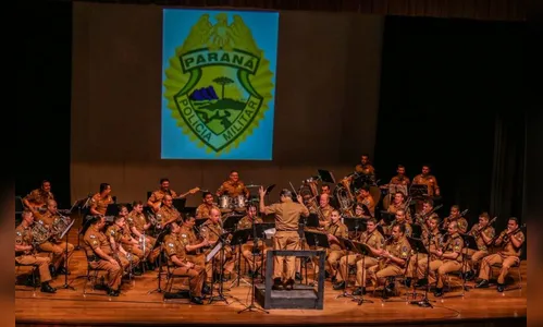 Banda de Música da Polícia Militar se apresenta em Apucarana