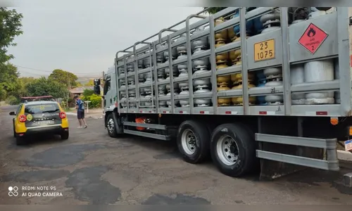 Homens furtam botijões de gás de caminhão em Apucarana