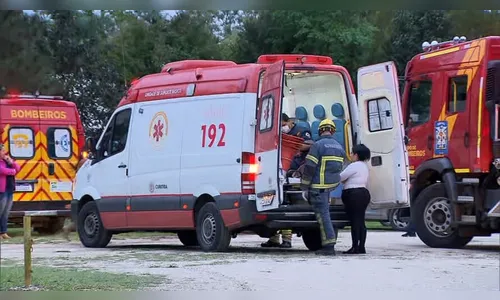 Cinco pessoas ficam feridas após serem atropeladas em estacionamento