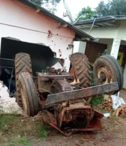 Acidente foi no Bairro Santa Rita no município de Marmeleiro