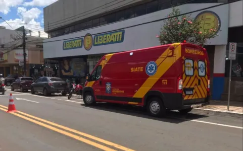 Acidente ocorreu na Avenida Curitiba, no centro da cidade