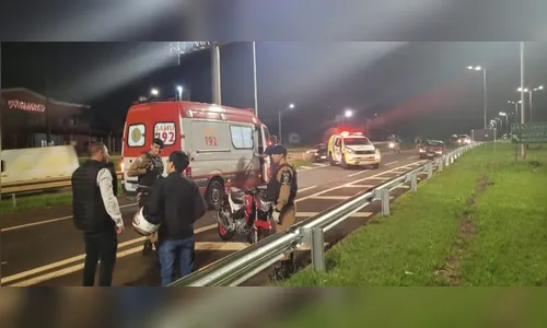Estudante sofre acidente de moto na BR-369 em Apucarana