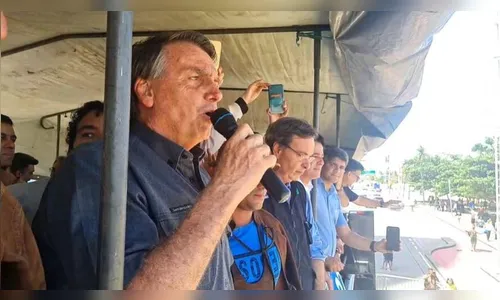 Bolsonaro afirma em Recife que Lula vai voltar para a cadeia