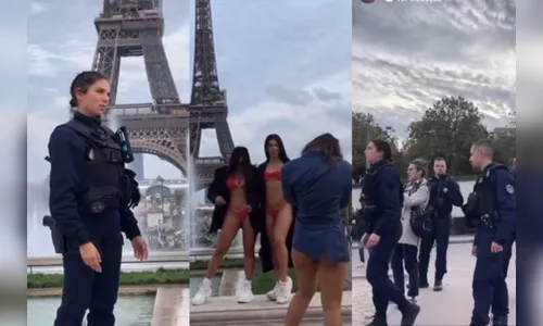 Polícia barra influenciadoras brasileiras seminuas na Torre Eiffel
