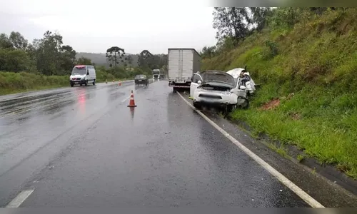 Criança de 2 anos morre em acidente com caminhão na BR-277