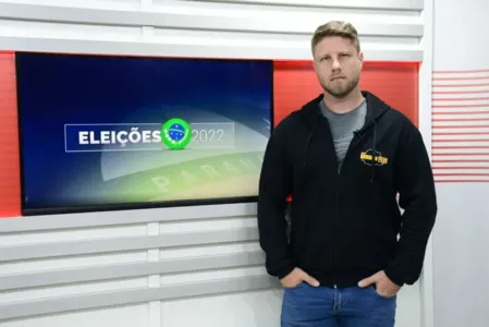 Deputado estadual reeleito Requião Filho, durante entrevista à TNonline para as eleições 2022