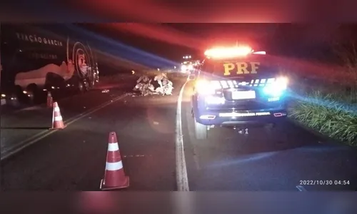 Motorista morre em batida frontal na BR-369 na madrugada