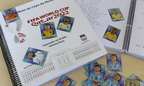 IBC está distribuindo gratuitamente álbum de figurinhas dos jogadores, adaptado em braille
