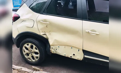 Motociclista é socorrido após colidir com carro no centro de Apucarana