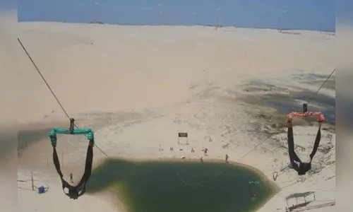 Turista morre ao cair de tirolesa na praia de Canoa Quebrada, no Ceará