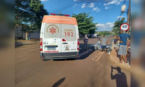Vídeo: motociclista fica em estado grave após atropelar cachorro no PR