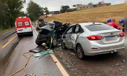 Colisão deixa um morto e três feridos na PR-466, em Ivaiporã
