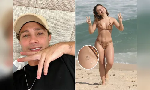 Larissa Manoela faz tatuagem em homenagem ao namorado; veja