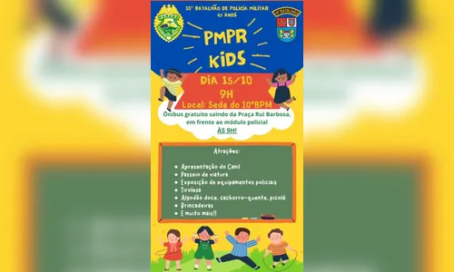 PMPR Kids acontece no sábado em Apucarana; saiba mais