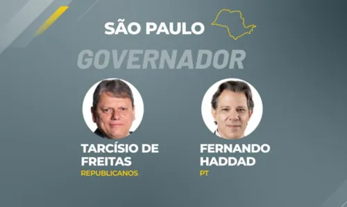 O ex-ministro Tarcísio de Freitas (Republicanos) foi eleito para governador do Estado de São Paulo