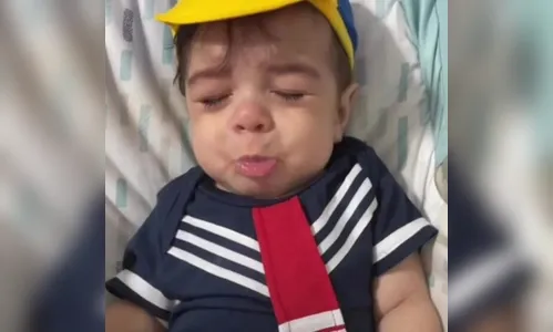 Bebê viraliza por chorar igual ao Kiko do Chaves; assista