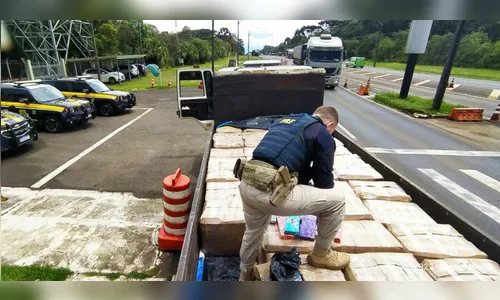 PRF apreende mais de 2 toneladas de maconha no Paraná