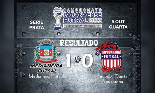 Apucarana Futsal é derrotado e fica em último no Grupo B