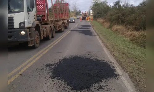 Rodovias atingidas pelas chuvas recebem serviços emergenciais do DER