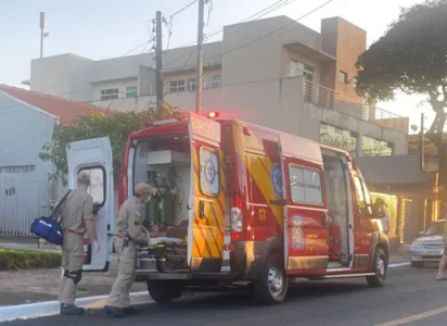 Siate dos Bombeiros foi ao local para atender o idoso