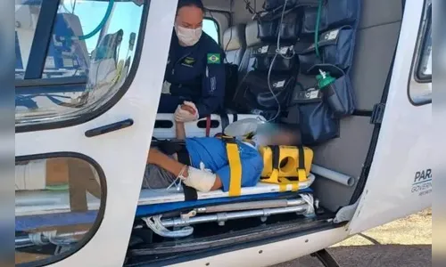 Criança de 12 anos é atropelada na BR-376; aéreo do Samu é acionado