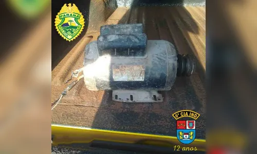 Policiais localizam motor de betoneira furtado de obra em Ivaiporã