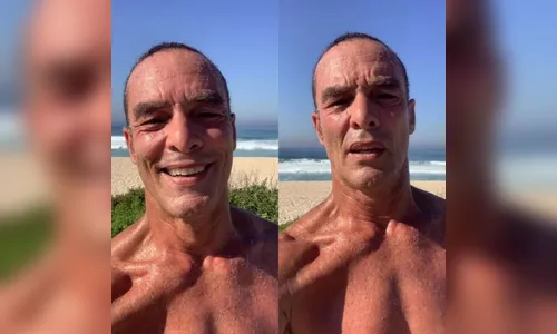 Aos 59 anos, Paulo Zulu esbanja saúde e carisma em corrida na orla