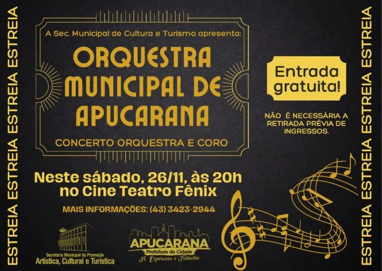 A entrada para o evento, que é uma iniciativa da Secretaria da Promoção Artística, Cultural e Turística (Promatur), é gratuita