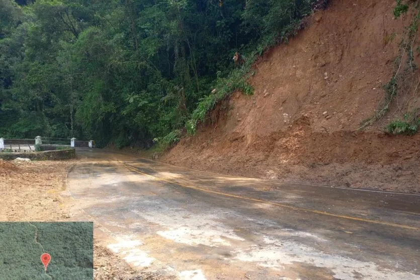 Graciosa segue interditada, mas DER/PR libera acessos a pontos distantes do deslizamento