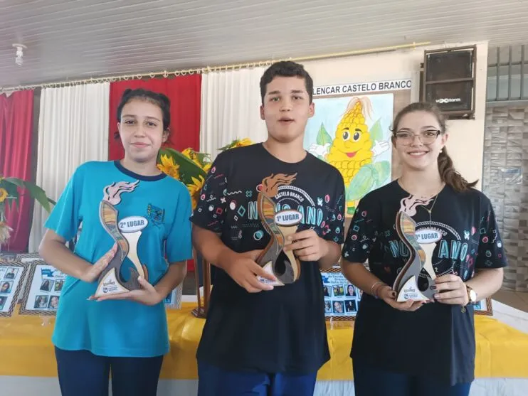 Hiago Carstem Smidt, Maria Luiza Senes e Milena Barbieri foram os três finalistas