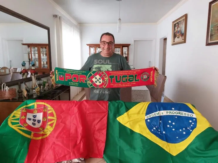 Paulo Pereira, morador de Apucarana, quer Portugal campeão da Copa do Mundo