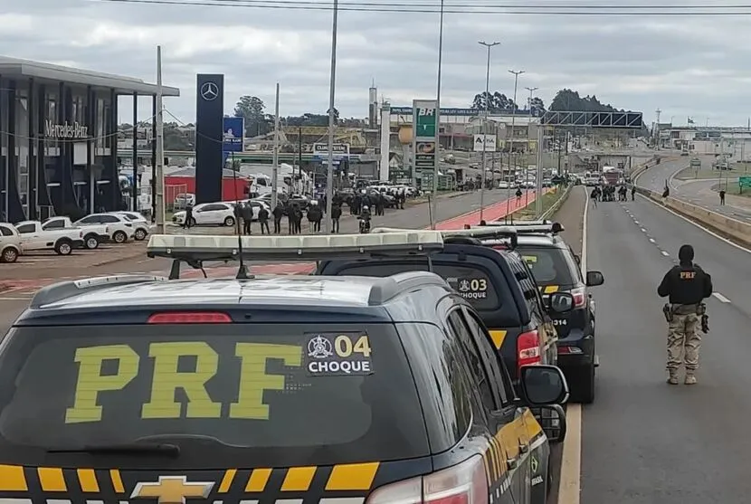 Trechos de rodovias do Paraná bloqueadas, em imagem de arquivo