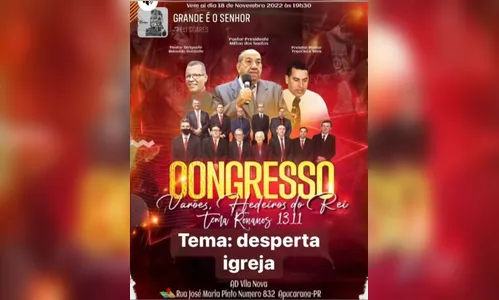 Cultos marcam final de semana em Apucarana; veja programação