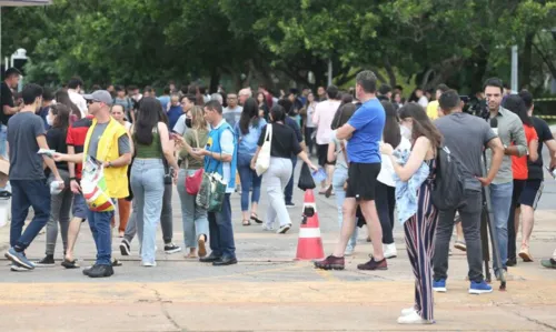 A aplicação teve cinco horas de duração, começando às 13h30 e terminando às 18h30, no horário de Brasília