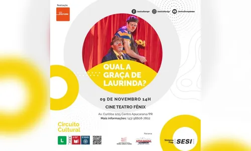 Cine Fênix recebe espetáculo 'Qual é a graça de Laurinda?'