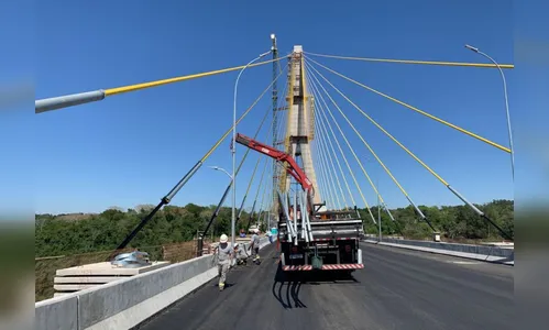 Ponte da Integração Brasil-Paraguai atinge 96,6% de conclusão