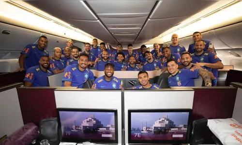 Seleção brasileira viaja para o Catar em busca do hexacampeonato