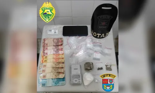 ROTAM da 6ª CIPM  prende suspeito de tráfico de drogas em Ivaiporã